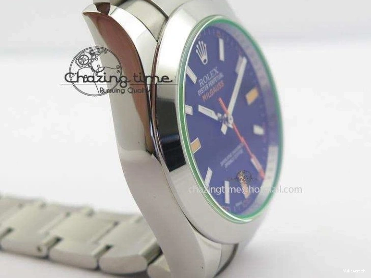 116400 On Bracelet 1:1 Green SS Black Sapphire SA3131 GV Milgauss JF Dial 0707